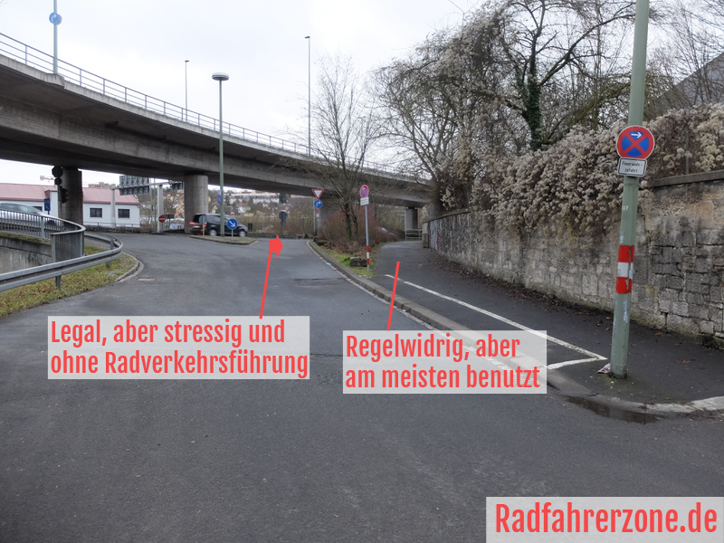 Zwei Optionen zum Weiterfahren am Europastern | Radfahrerzone.de